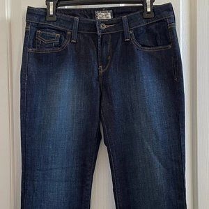 LEVIS 545 DENIM BLUE JEANS LOW BOOT CUT WOMANS SZ 6 MEDIUM WASH WESTERN, MINT!